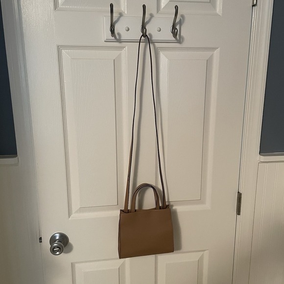 VOORT STUDIO Belgian Designer Mini Bag Sand Tan Purse Crossbody W Strap NEW $833 - Picture 14 of 16